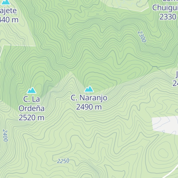 Map of C. Naranjo