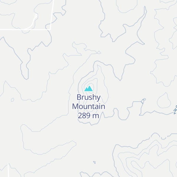 Map of Brushy Mountain