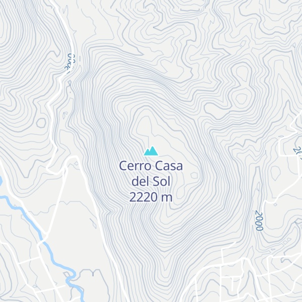 Map of Cerro Casa del Sol