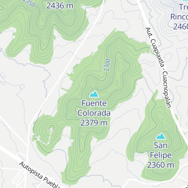 Map of Fuente Colorada