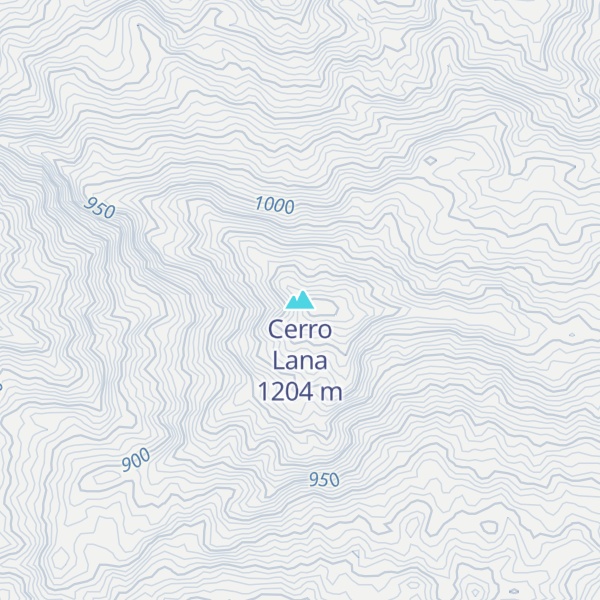 Map of Cerro Lana