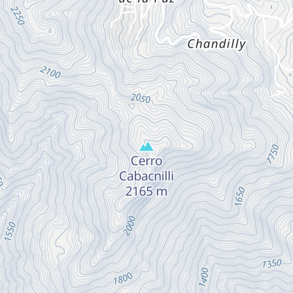 Map of Cerro Cabacnilli