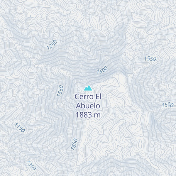 Map of Cerro El Abuelo