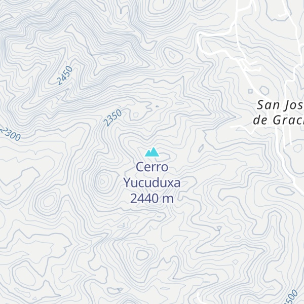 Map of Cerro Yucuduxa