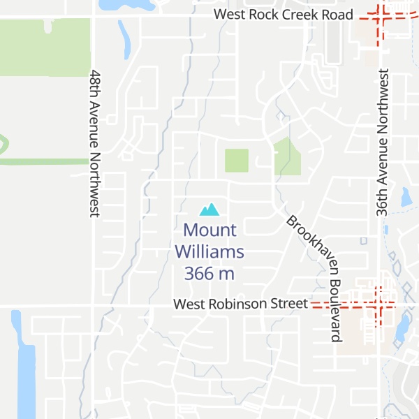 Map of Mount Williams