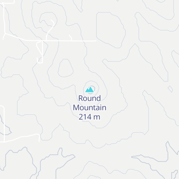 Map of Round Mountain