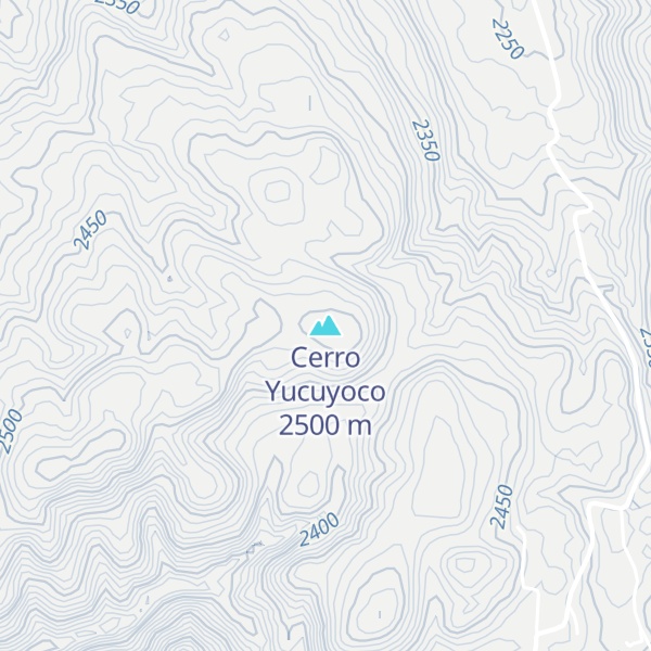 Map of Cerro Yucuyoco