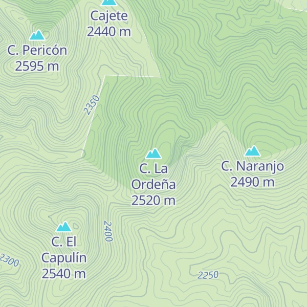 Map of C. La Ordeña