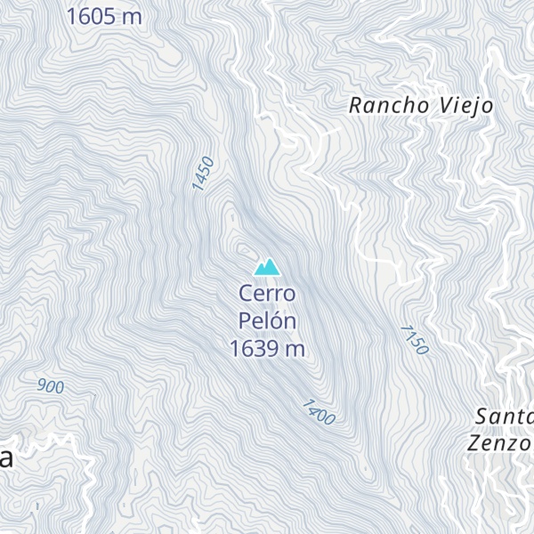 Map of Cerro Pelón