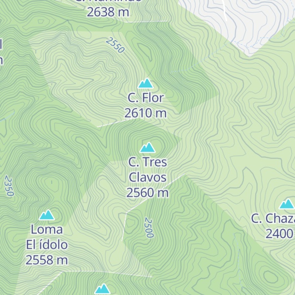 Map of C. Tres Clavos