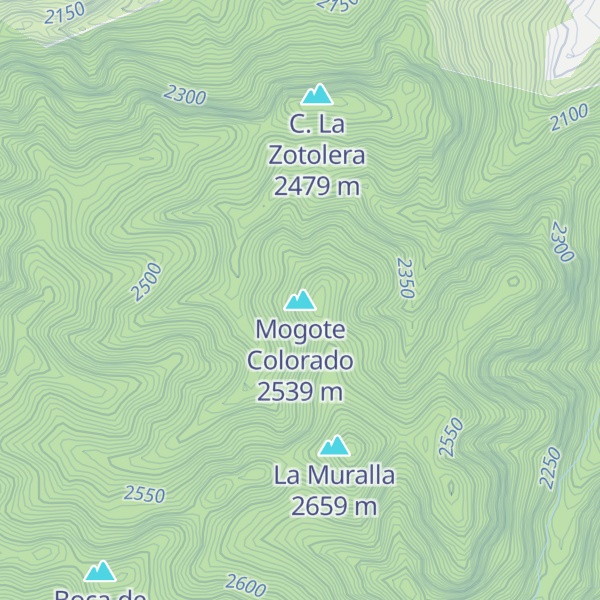 Map of Mogote Colorado