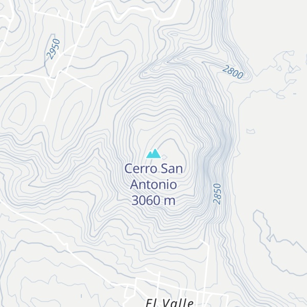 Map of Cerro San Antonio