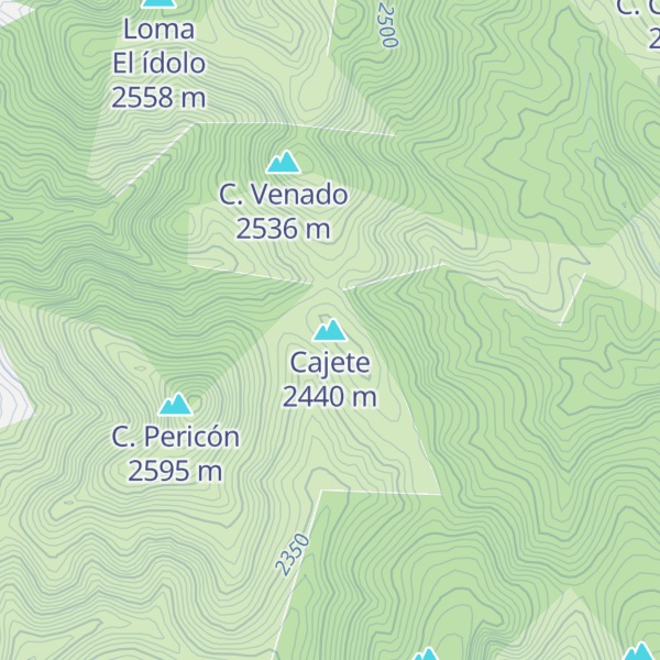 Map of Cajete