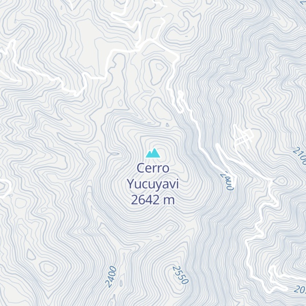 Map of Cerro Yucuyavi
