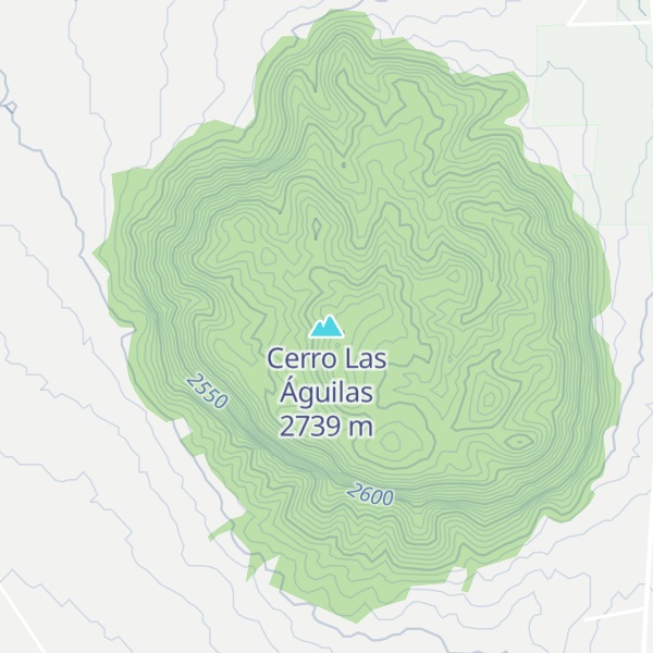 Map of Cerro Las Águilas