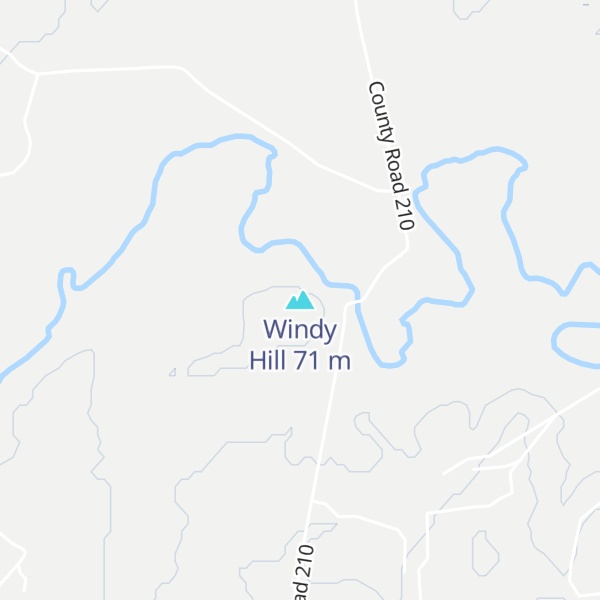 Map of Windy Hill