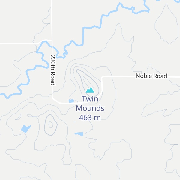 Map of Twin Mounds
