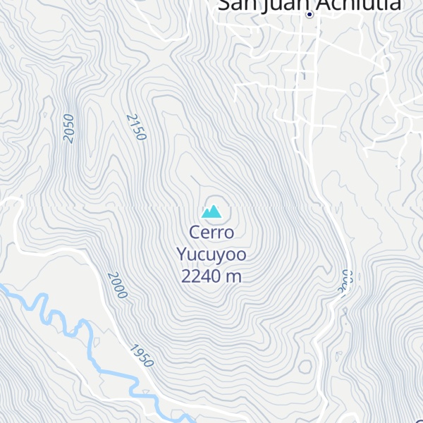Map of Cerro Yucuyoo