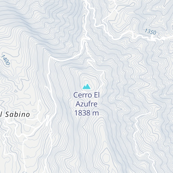 Map of Cerro El Azufre