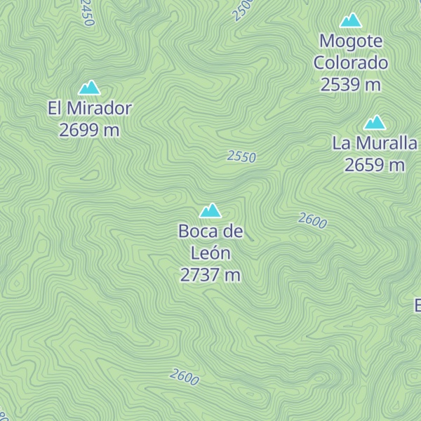 Map of Boca de León