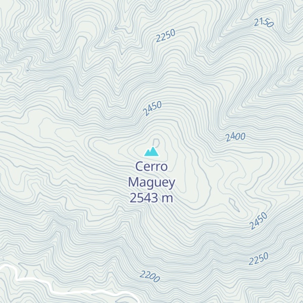 Map of Cerro Maguey