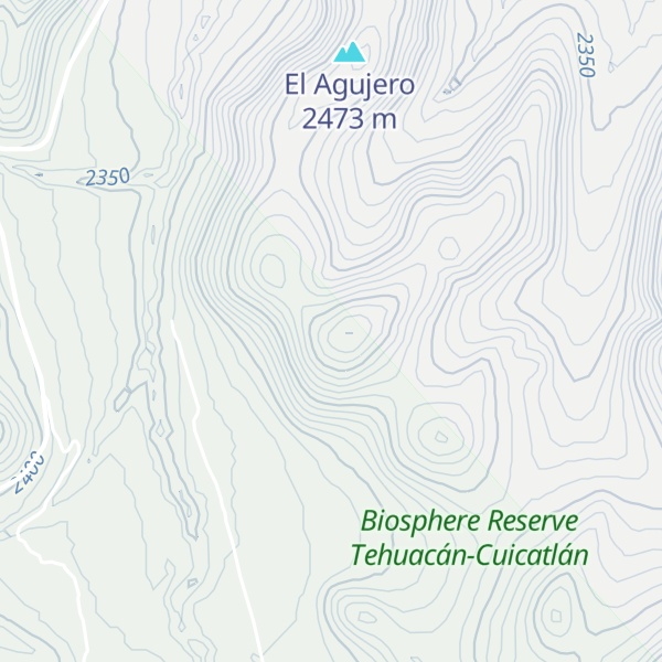 Map of Cerro Agujerado