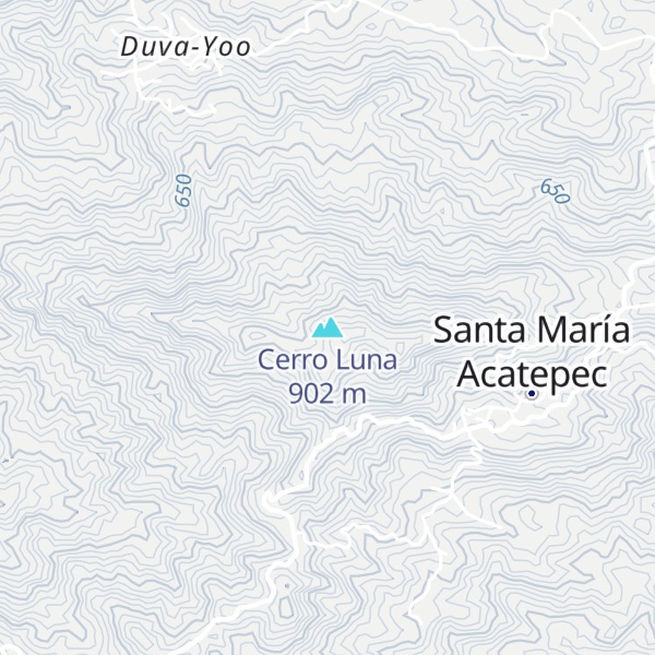 Map of Cerro Luna