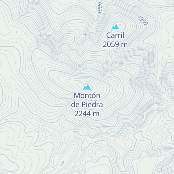 Map of Montón de Piedra