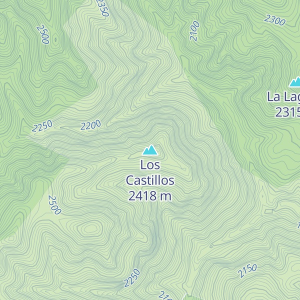 Map of Los Castillos