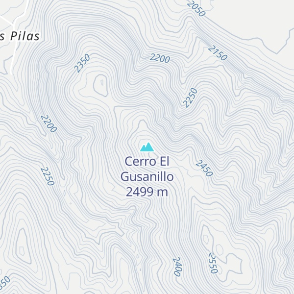 Map of Cerro El Gusanillo