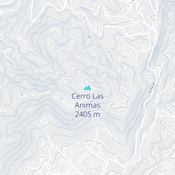 Map of Cerro Las Animas