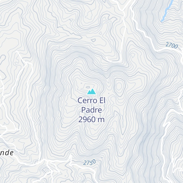Map of Cerro El Padre