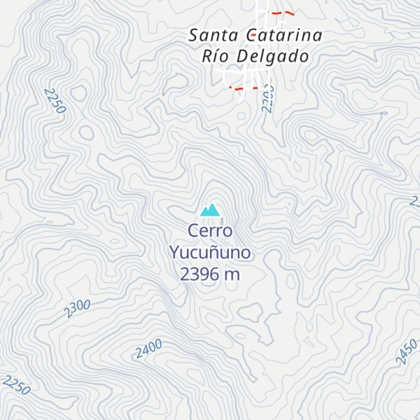 Map of Cerro Yucuñuno