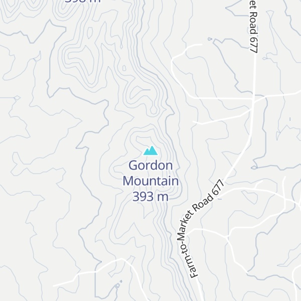 Map of Gordon Mountain