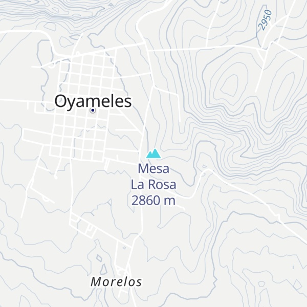Map of Mesa La Rosa