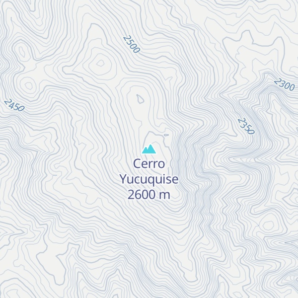 Map of Cerro Yucuquise