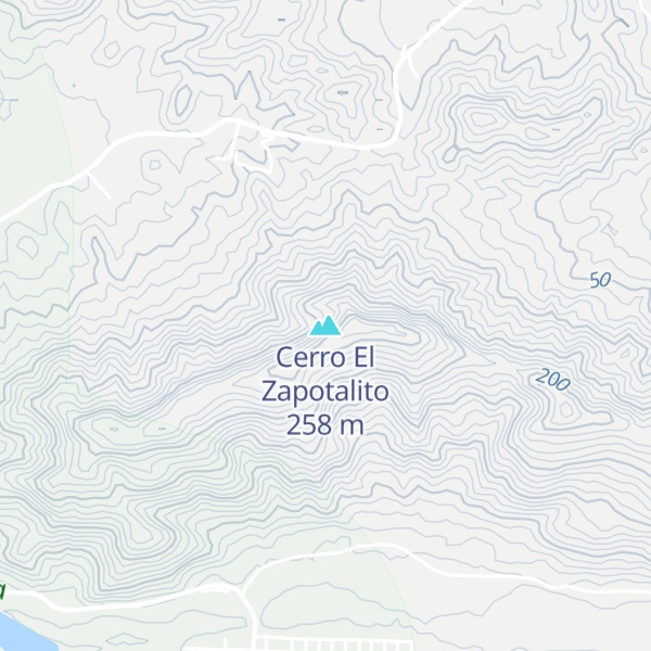 Map of Cerro El Zapotalito