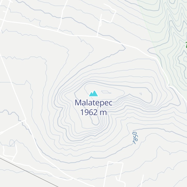 Map of Malatepec