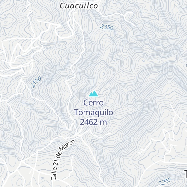 Map of Cerro Tomaquilo