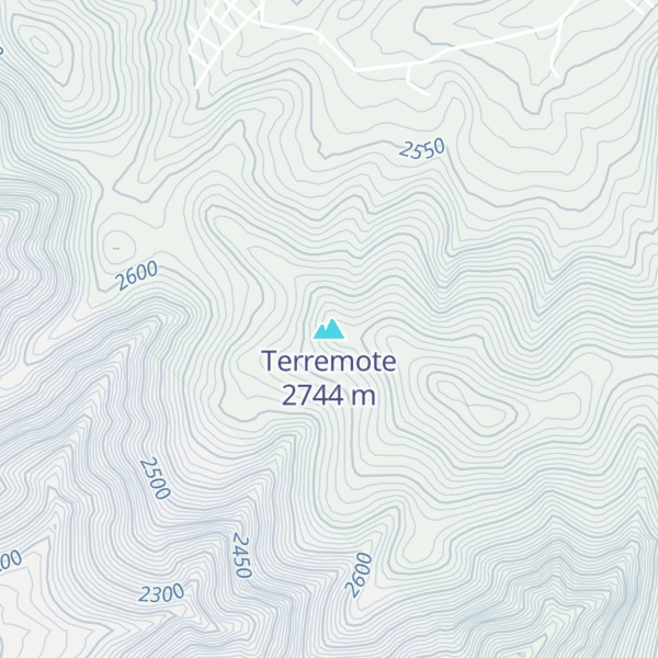 Map of Terremote