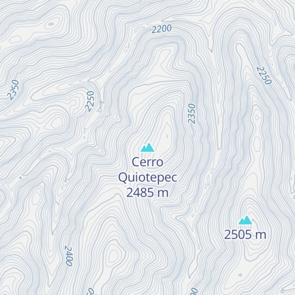 Map of Cerro Quiotepec