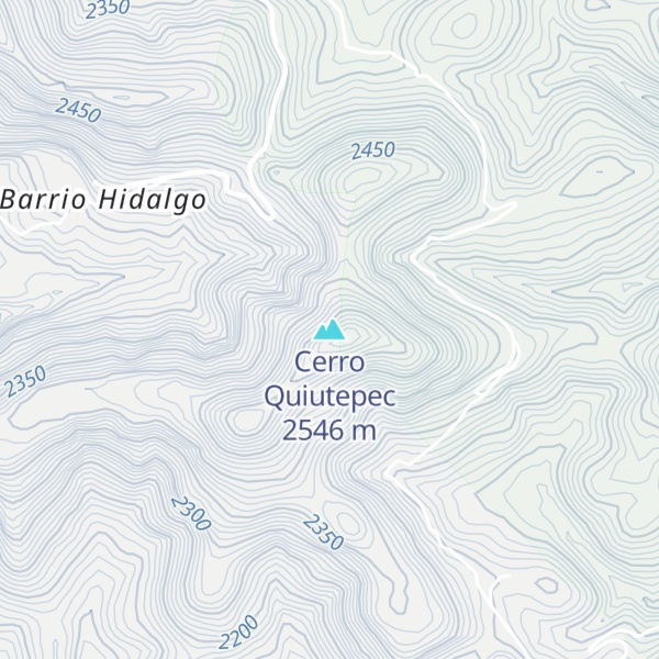 Map of Cerro Quiutepec
