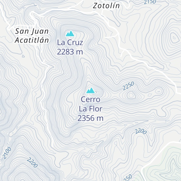Map of Cerro La Flor