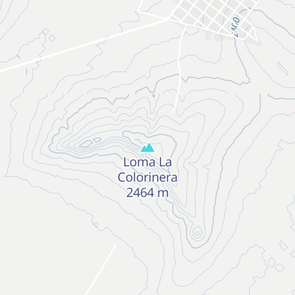Map of Loma La Colorinera