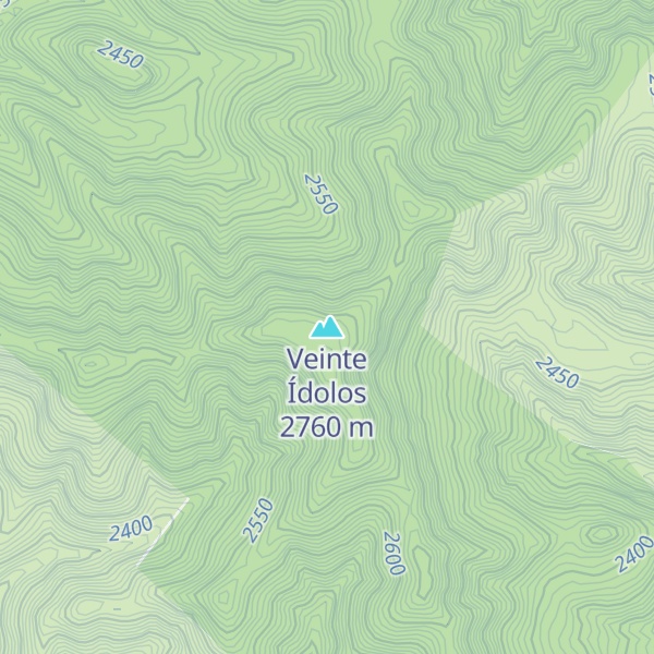 Map of Veinte Ídolos