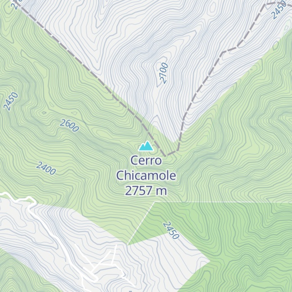 Map of Cerro Chicamole