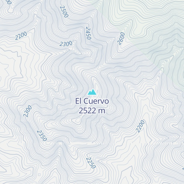 Map of El Cuervo