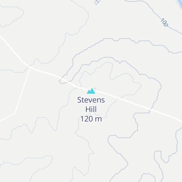 Map of Stevens Hill