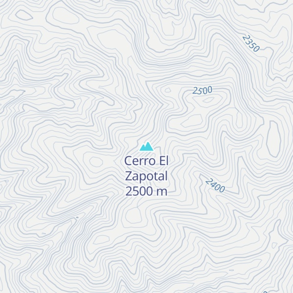 Map of Cerro El Zapotal