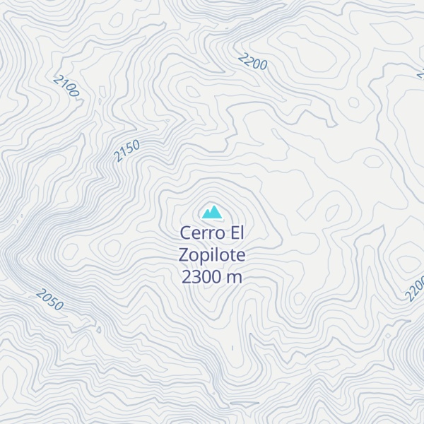 Map of Cerro El Zopilote